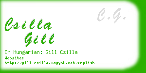 csilla gill business card